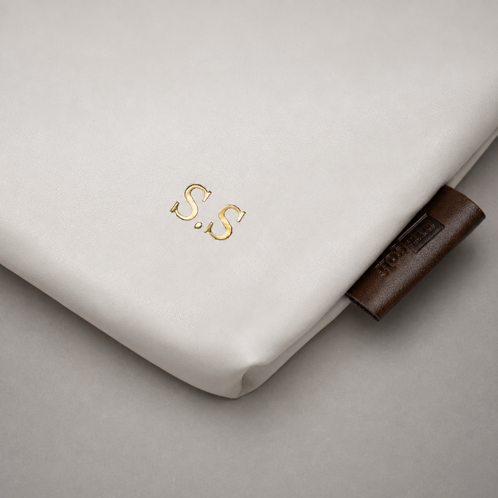 Personalised Golf Pouch Bag (White)