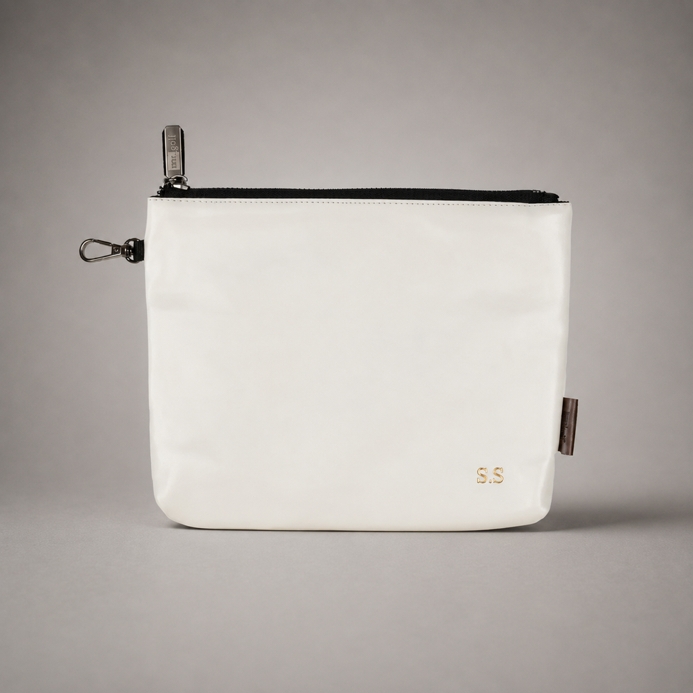 Personalised Golf Pouch Bag (White)