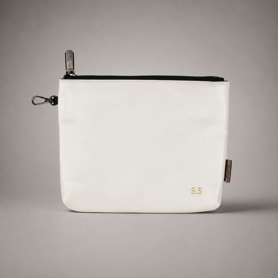 Personalised Golf Pouch Bag (White)