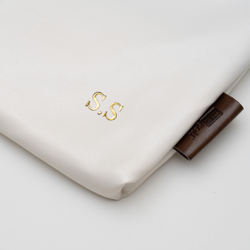 Personalised Golf Pouch Bag (White)