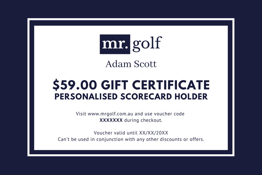 Gift Voucher - Personalised Scorecard Holder