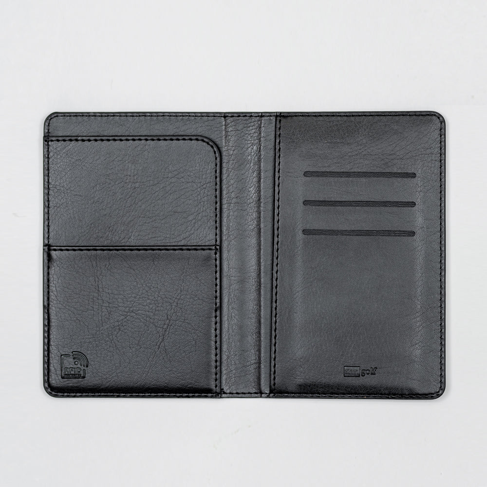 Personalised Passport Holder and Luggage Tag (Jet Black)