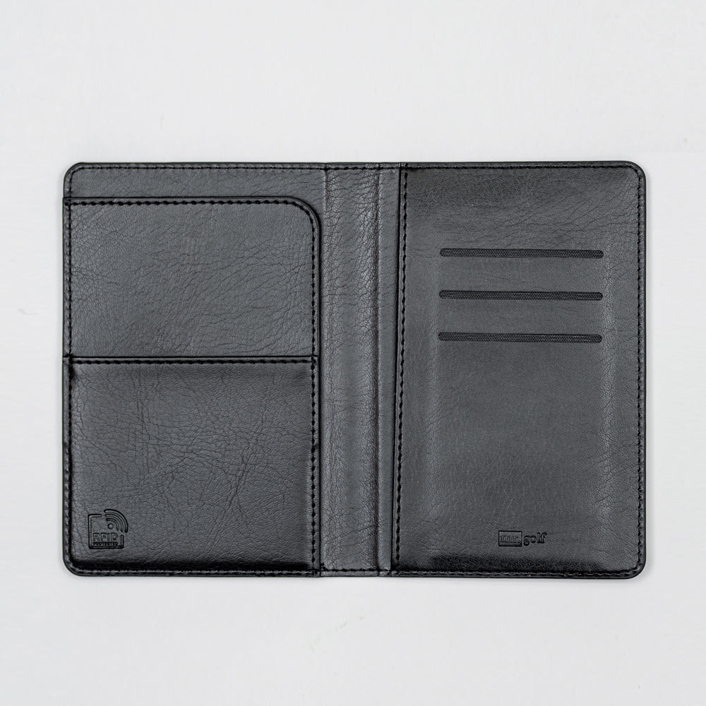 Personalised Premium Passport Holder and Luggage Tag (Black)