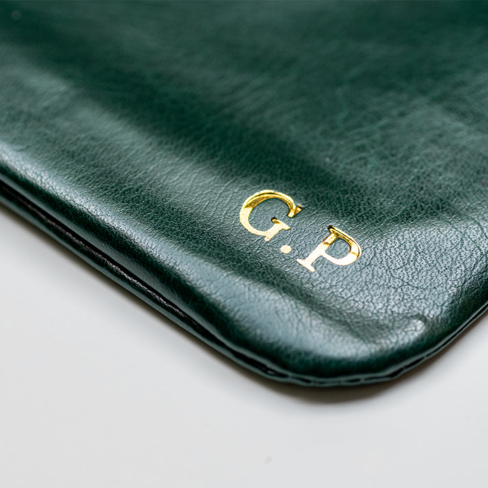 Personalised Premium Golf Pouch Bag (Olive Green)