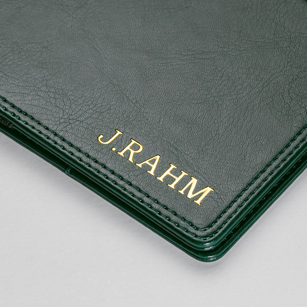 Personalised Golf Scorecard Holder (Olive Green)