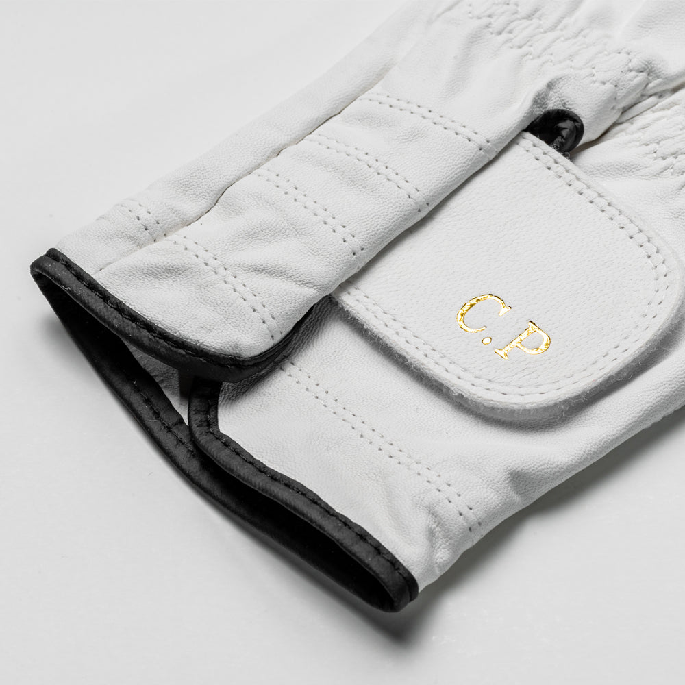 Personalised Premium Cabretta Leather Golf Glove (MENS) - White