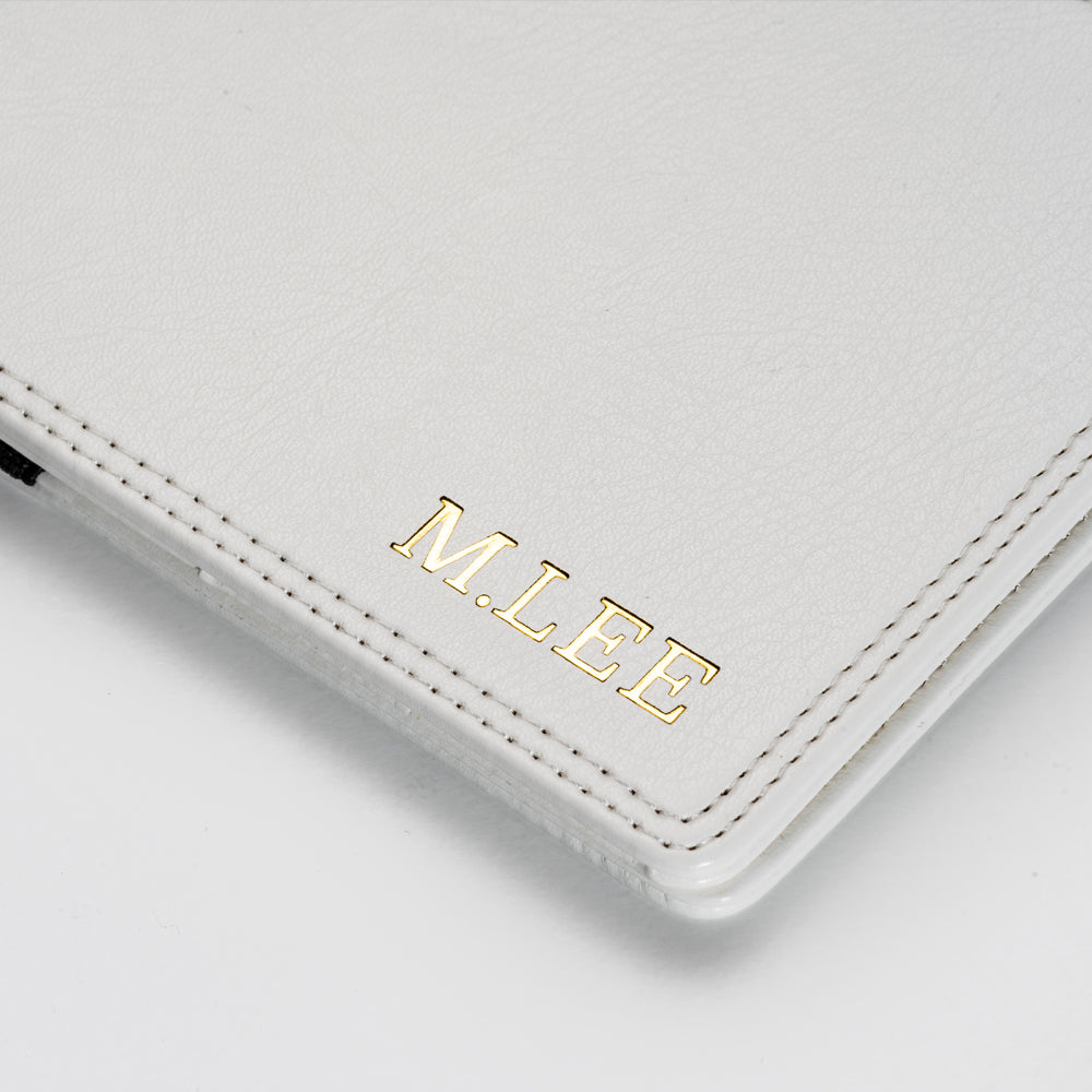 Personalised Golf Scorecard Holder (White)
